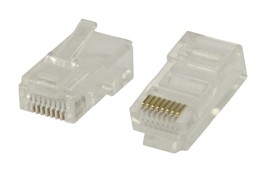 RJ45 connector cat.5e - solide kern.