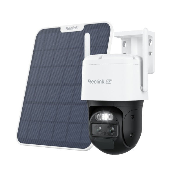 Reolink G770-W + Solar combinatiedeal, 4K/8MP Dual-lens 4G LTE PT batterijcamera met auto-zoom tracking