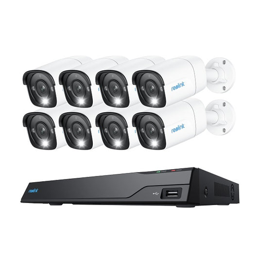 Reolink NVS16-12MB8, slimme 12MP PoE beveiligingsset met 24/7 opnemen