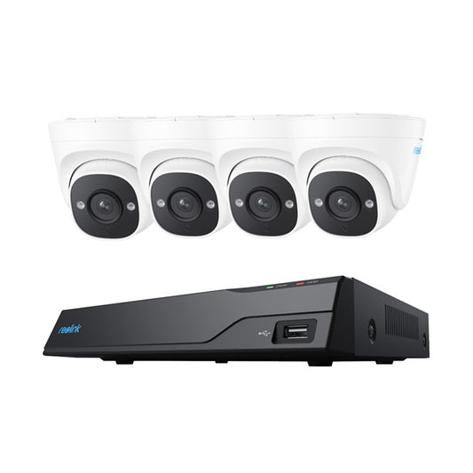 Reolink NVS8-5MD4, 5MP PoE beveiligingsset met detectie van personen, voertuigen en dieren
